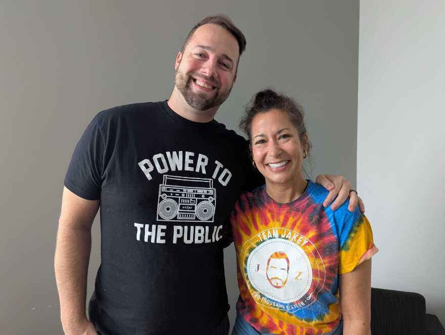 “As you can see, [Jake’s] Face everything we can,” said Jenna Zeller, who is on the right side of the photo alongside Logan Janis, executive director of Team Jakey.