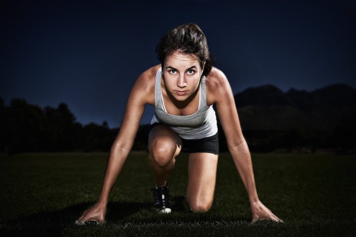 runner standing on the starting line
