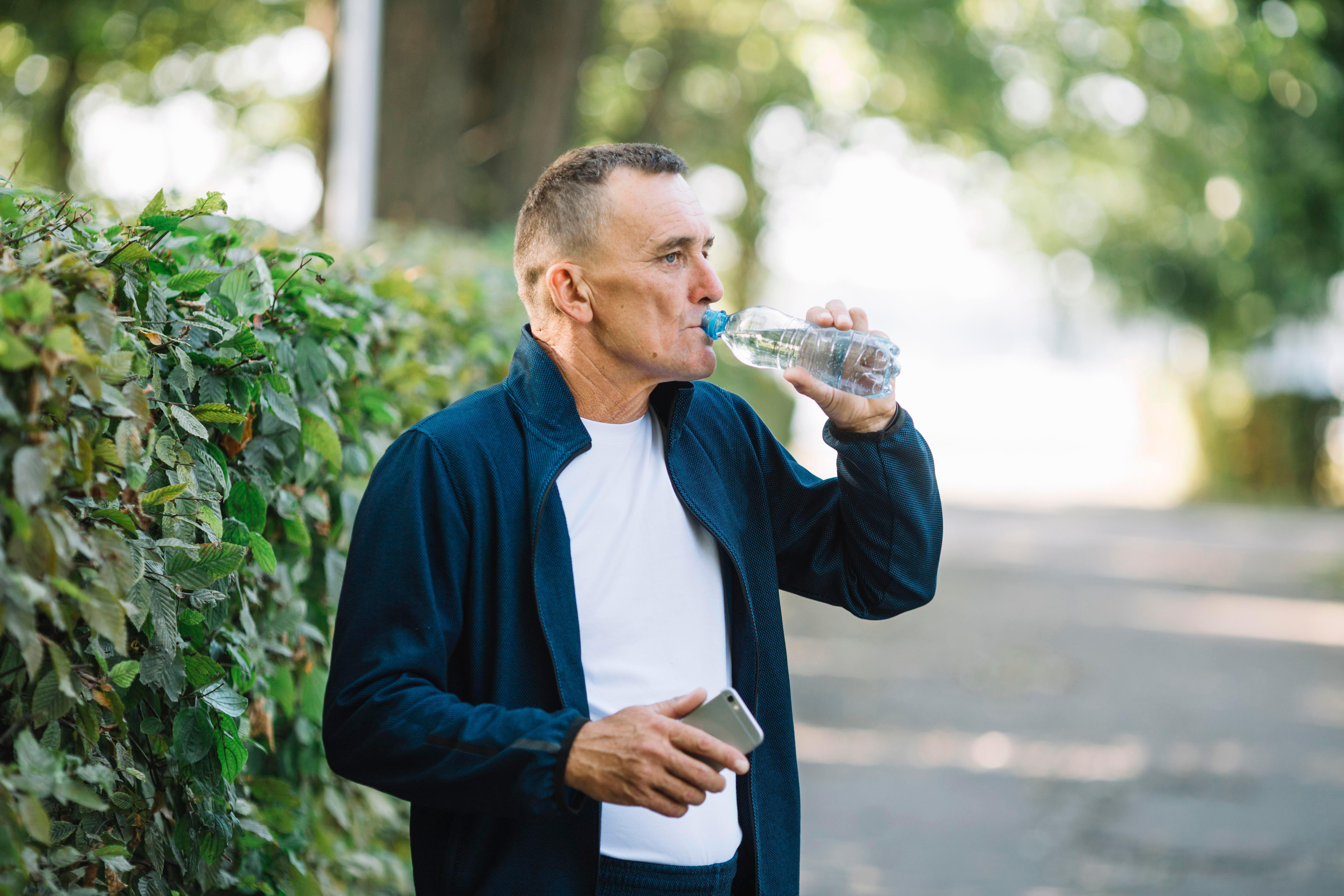 Drink water regularly, not just when you're thirsty