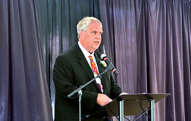 Dean McCurry, a former Cisco engineer and member of the Alum Rock Counseling Center Advisory Board, received ARCC's Super Role Model Award at a fundraising lunch on Friday, May 22, 2026, at the Mexican Heritage Plaza in San Jose. (Sal Pizarro/Bay Area News Group)