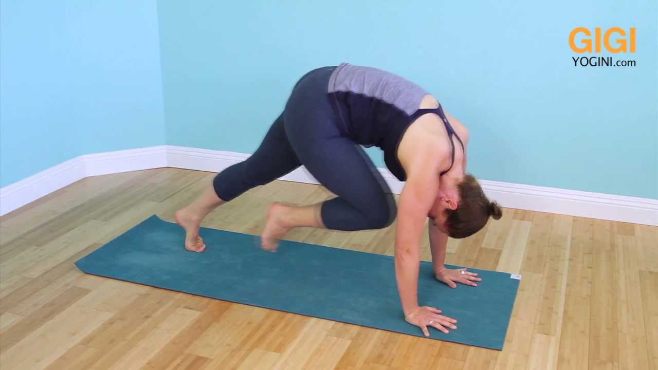 Gigi Yogini's Down Dog Knee to Nose - YouTube