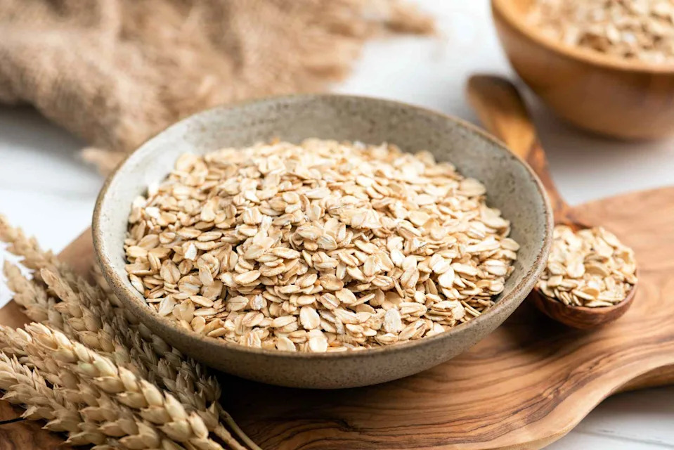 Oats are a powerful cholesterol-lowering food due to their high soluble fiber content. Credit: Arx0nt / Getty Images