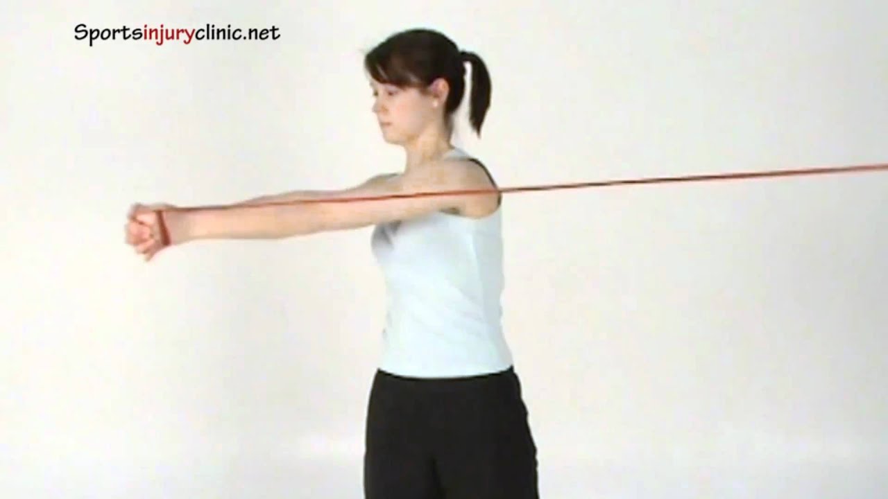 Standing twist using resistance bands - YouTube