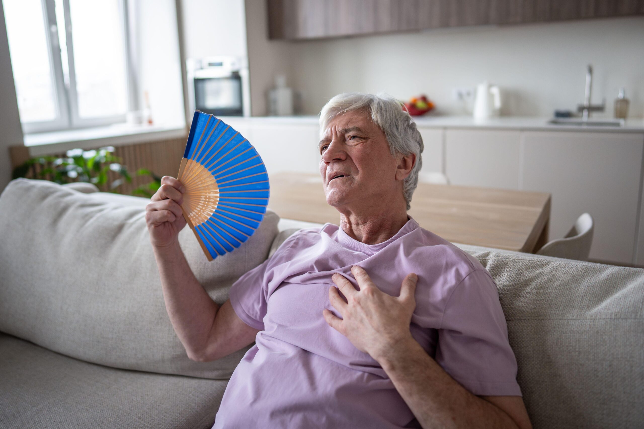 Heat disrupts the neurotransmitter system (serotonin), disrupts sleep, and increases stress hormones.